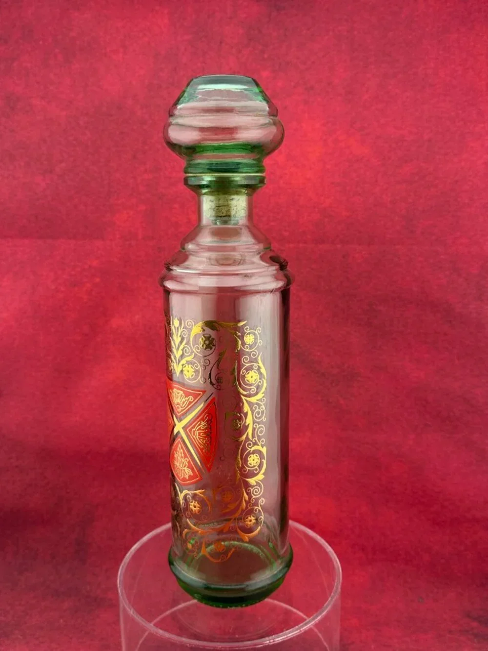 VINTAGE OLD FITZGERALD KENTUCKY WHISKEY DECANTER w/ UNIQUE GLASS STOPER 12